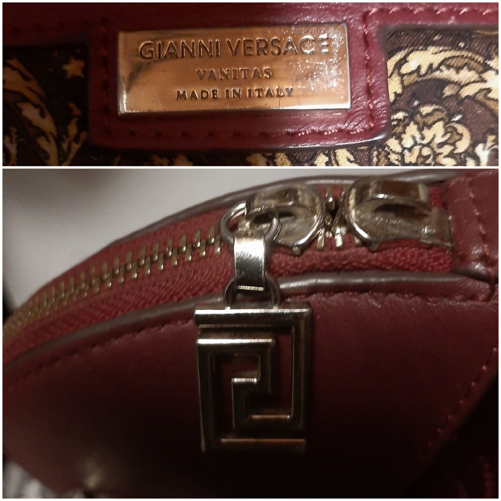 VERSACE Vanitas Athena Quilted Velvet Satchel - Picture 10 of 12